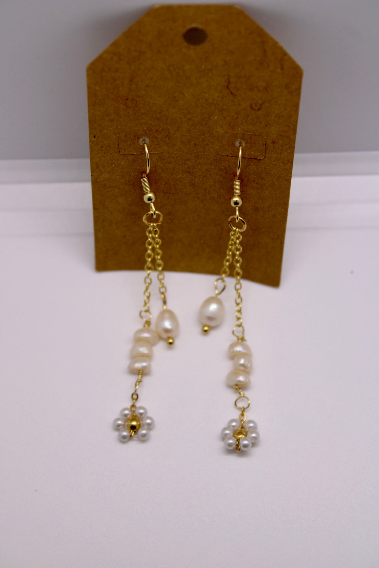 Sunflower Pearl Earrings