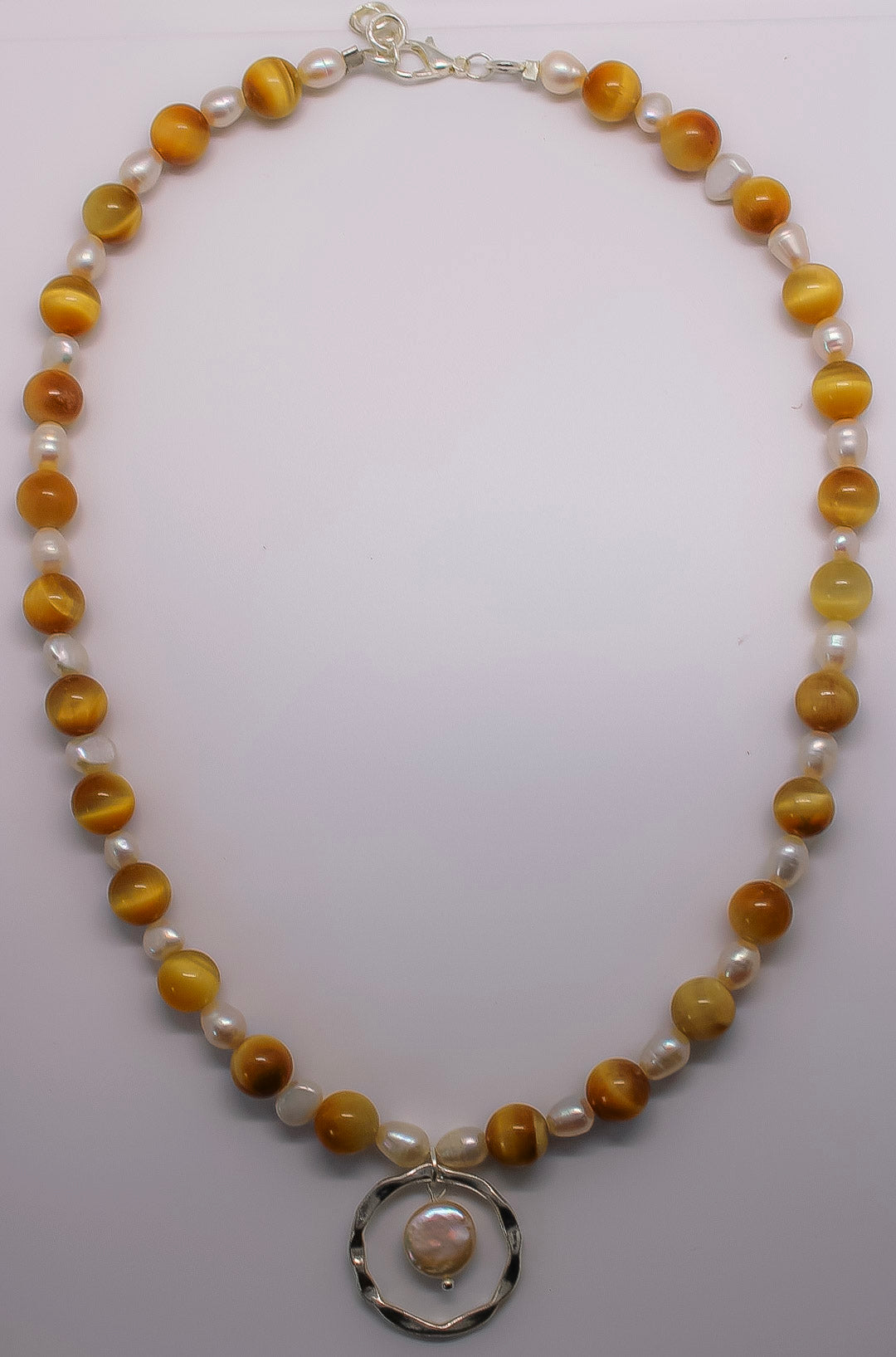 Sun Pearl Pendant Necklace