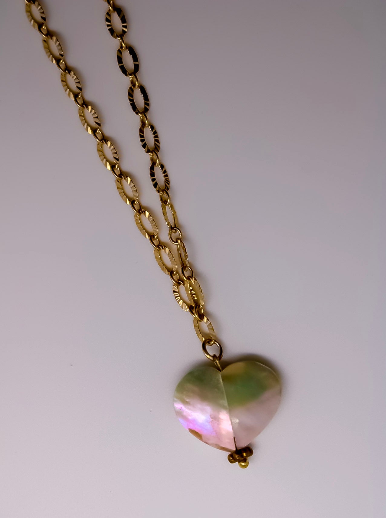 Pearl Heart Charm Necklace