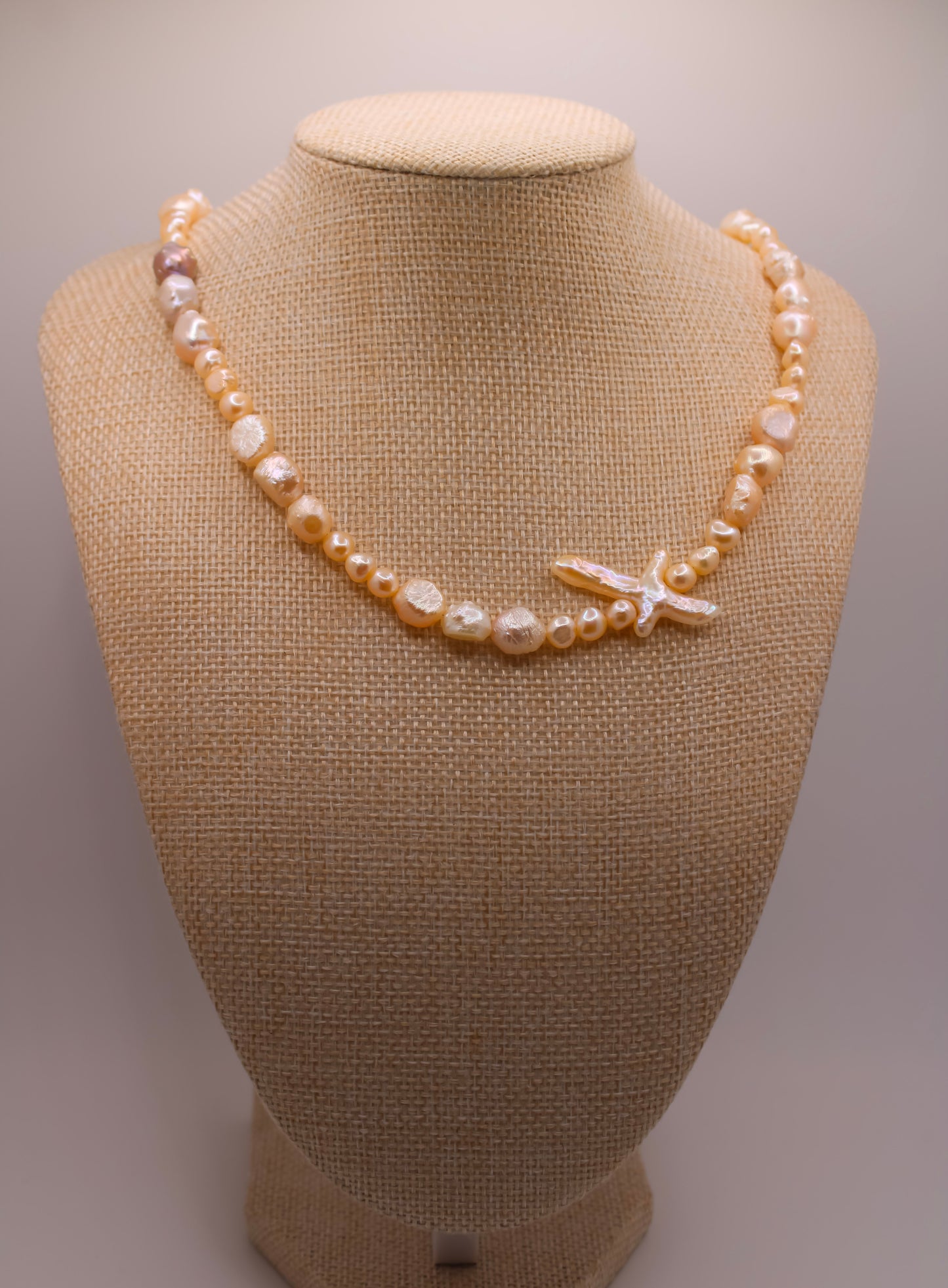 Pearl Cross Chocker