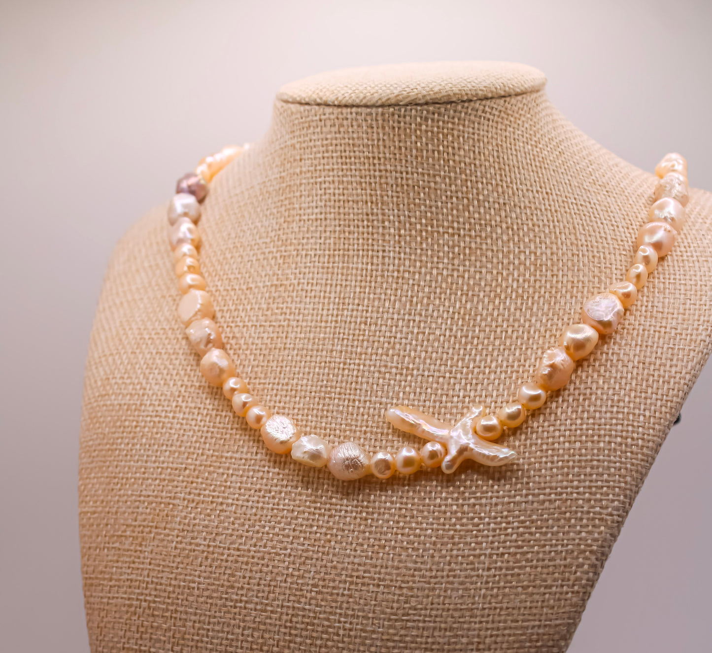 Pearl Cross Chocker