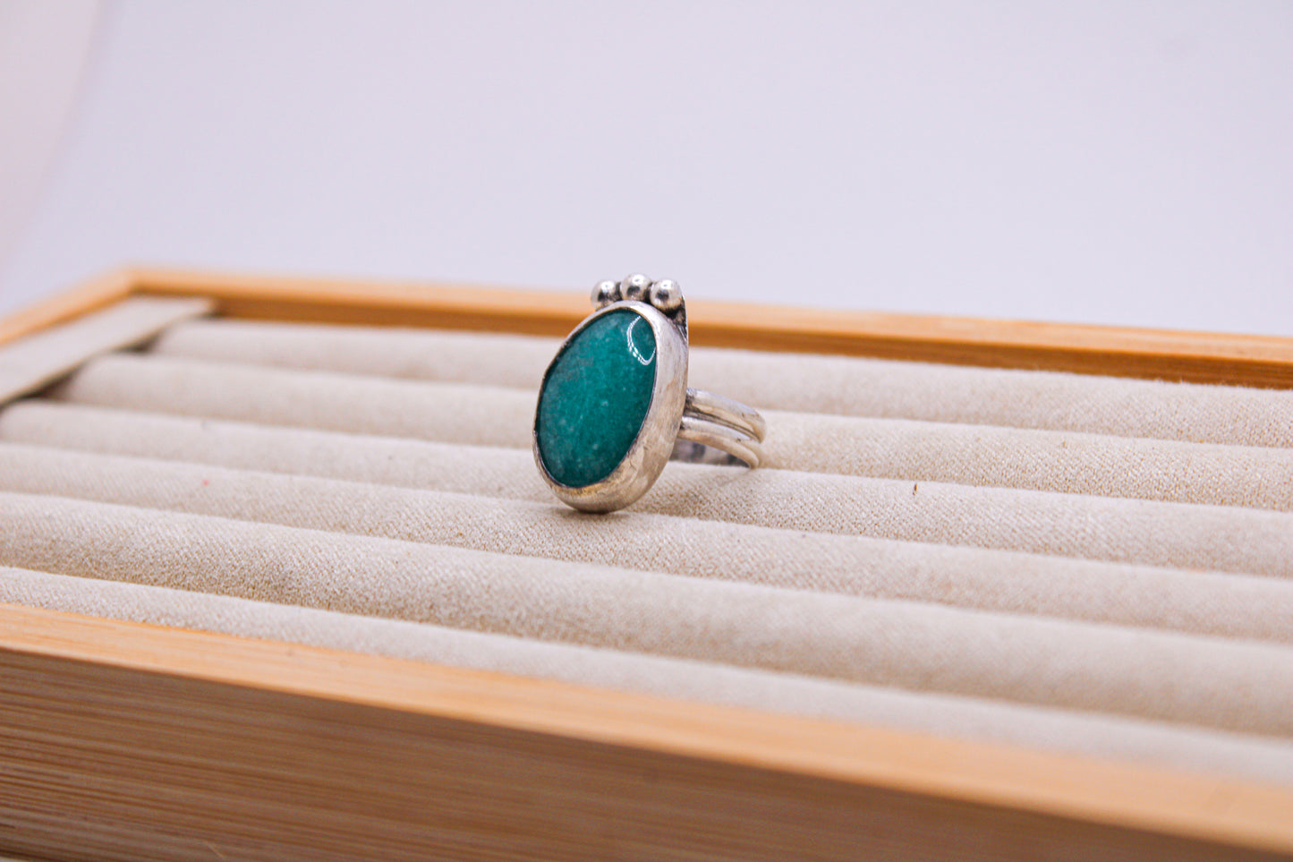 Bear Track Amazonite Ring