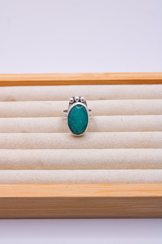 Bear Track Amazonite Ring