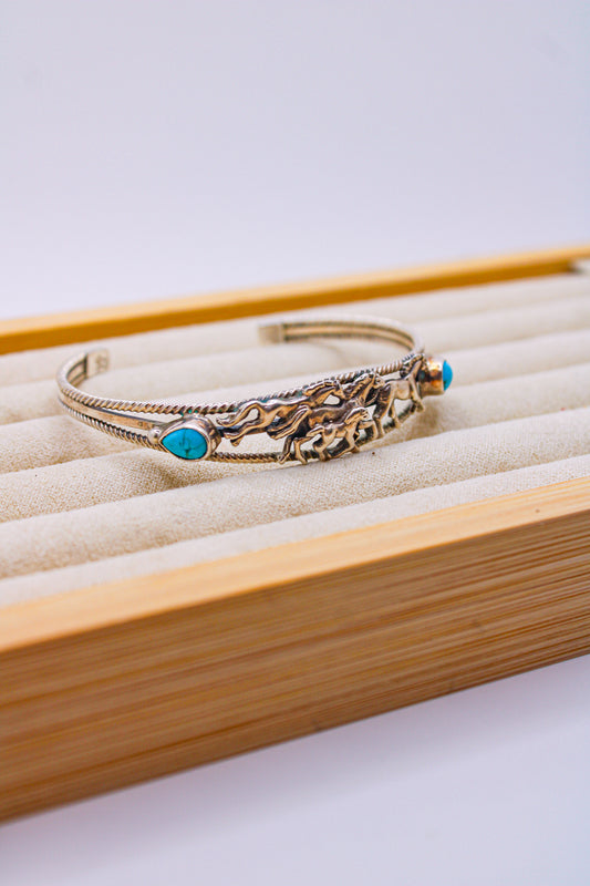 Wild Horses Turquoise Cuff