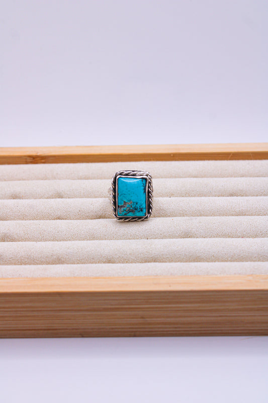 Turquoise Mesa Square Ring