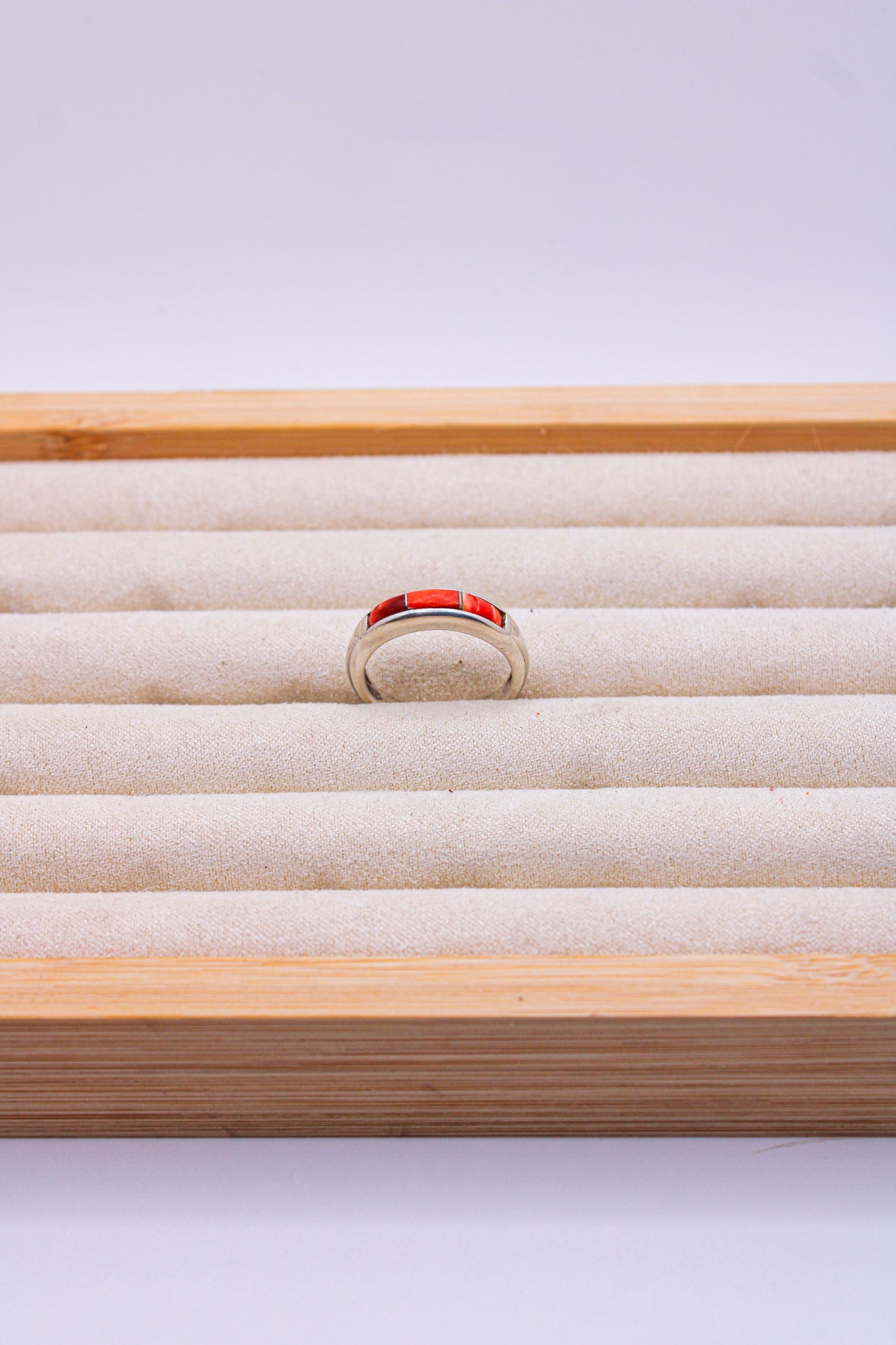 Coral Turquoise Inlay Band