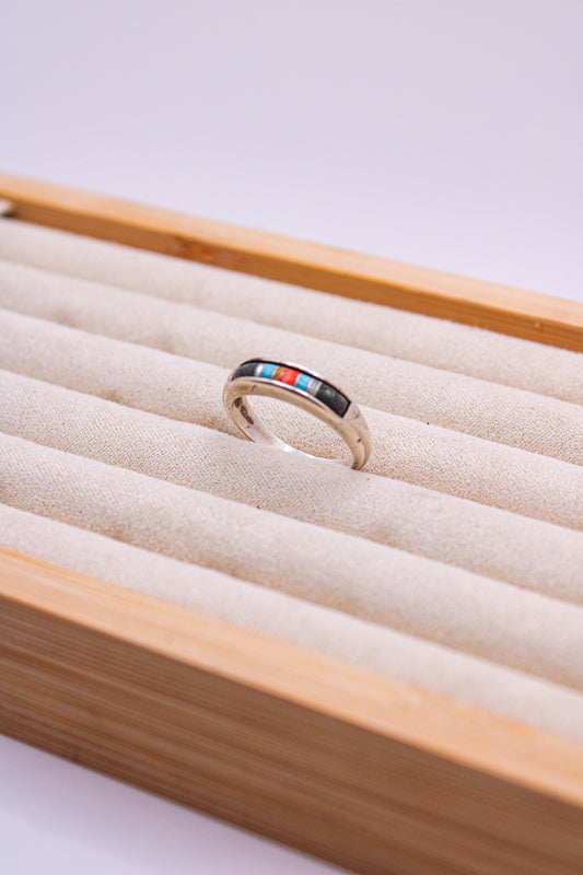 Striped Turquoise Inlay Band