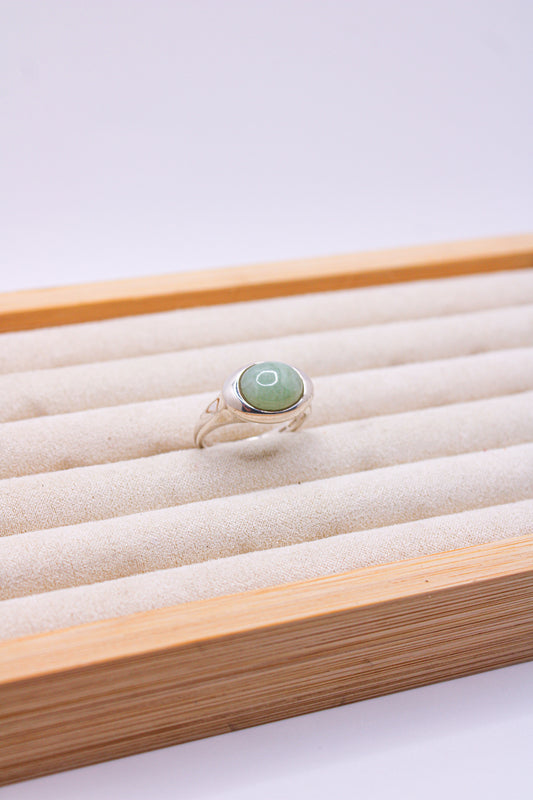 Aventurine Opal Embedded Ring