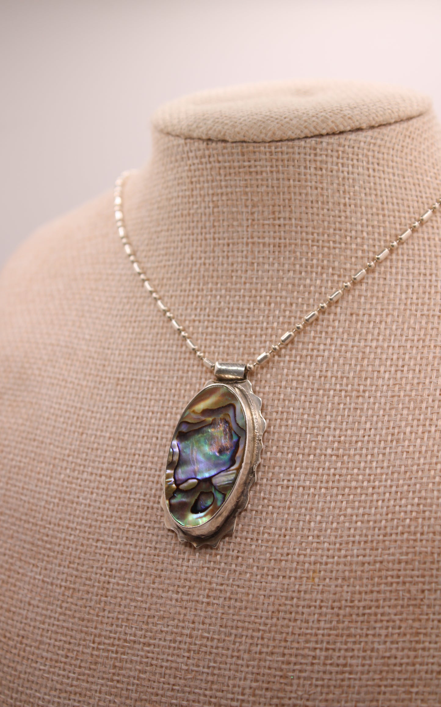 Wave Halo Labradorite Necklace (One of One) vo 1.