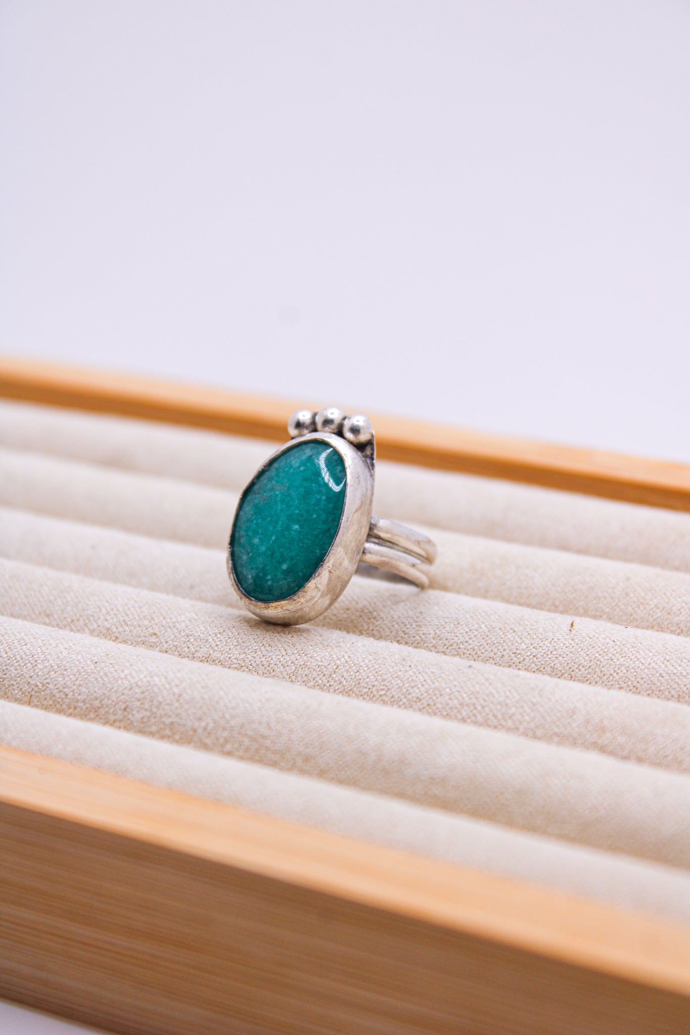 Bear Track Amazonite Ring