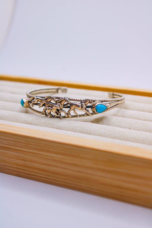Wild Horses Turquoise Cuff
