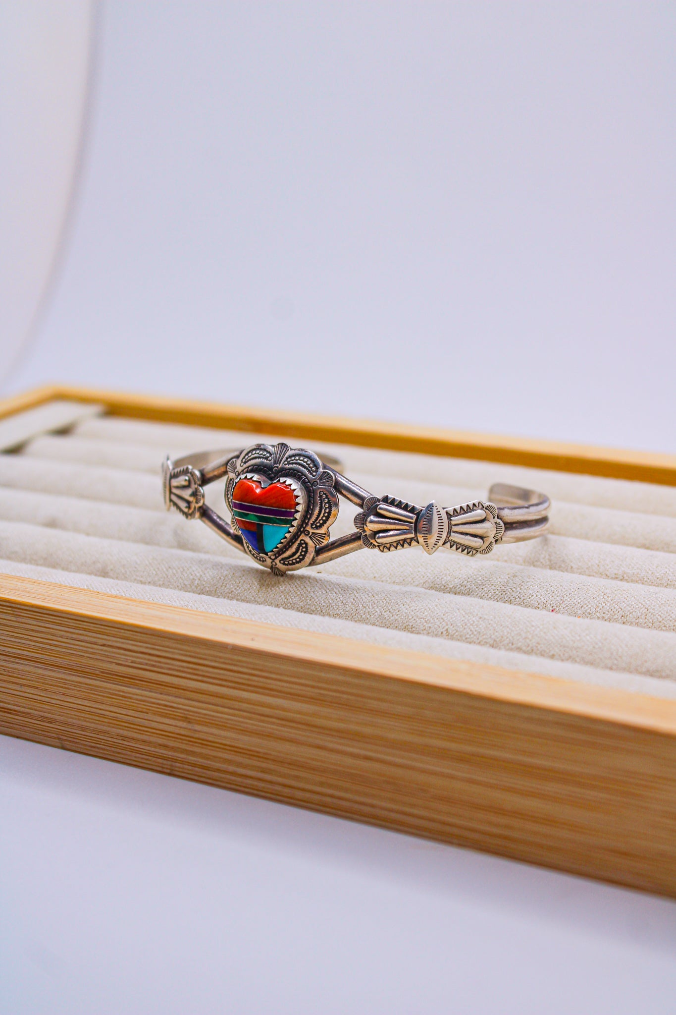 Sweetheart Sterling Inlay Cuff