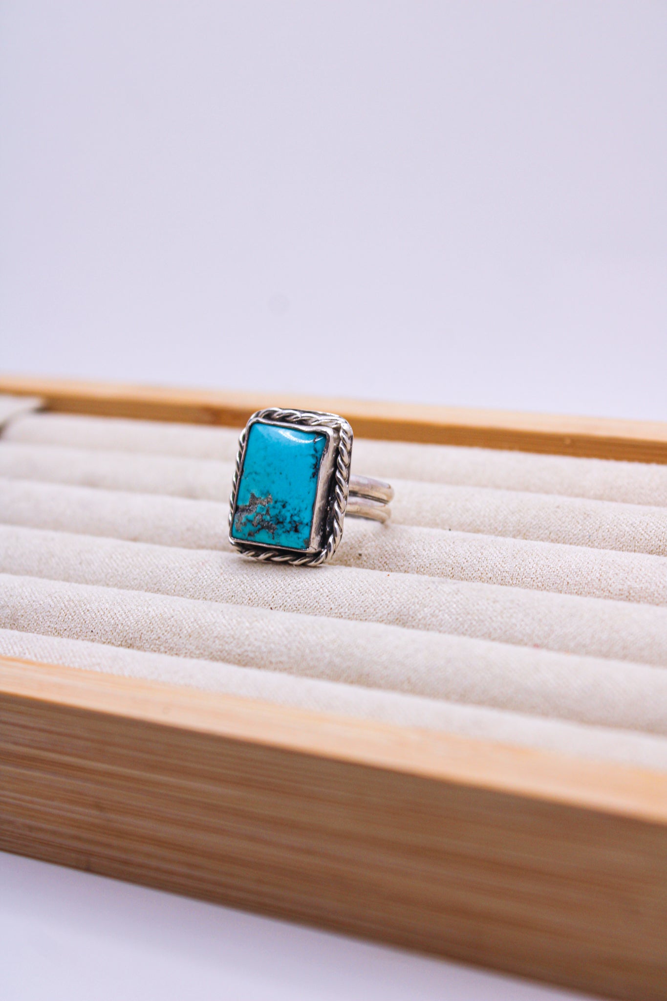 Turquoise Mesa Square Ring