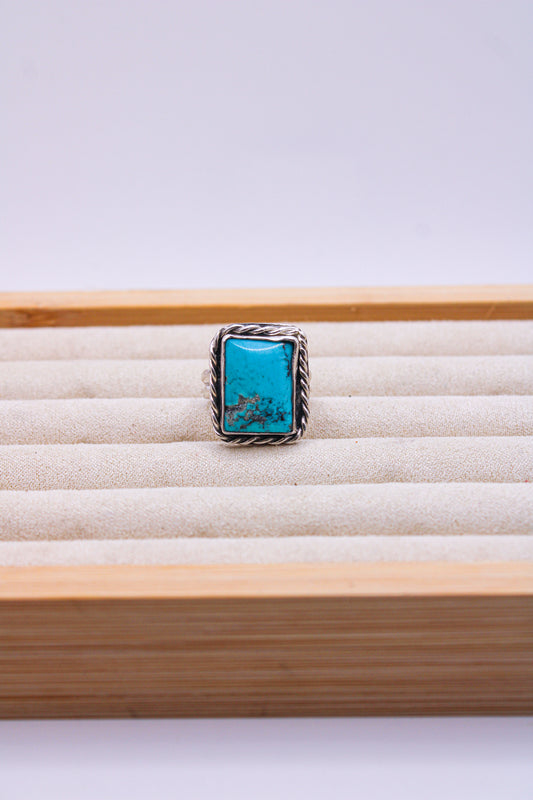 Turquoise Mesa Square Ring