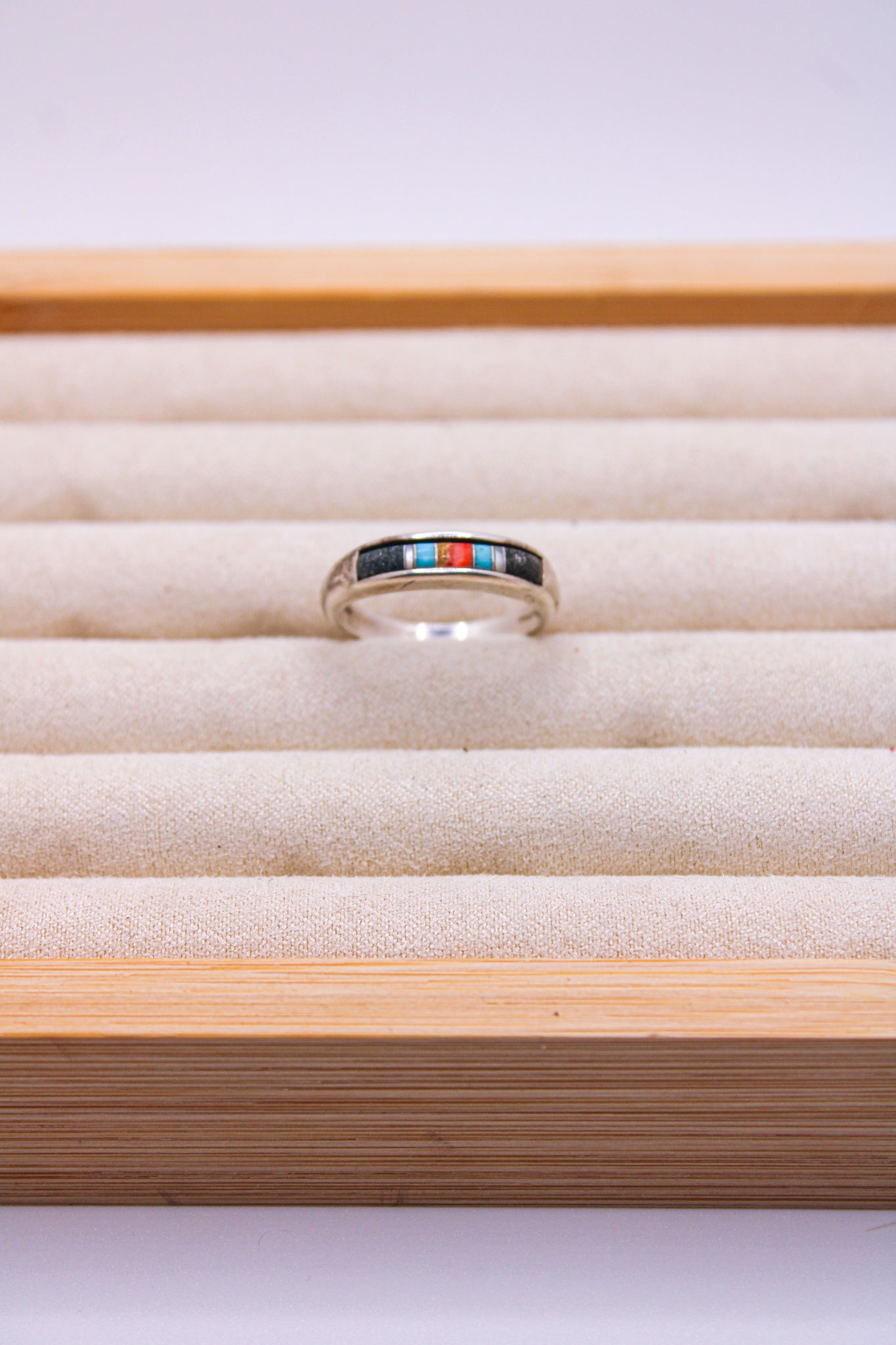 Striped Turquoise Inlay Band