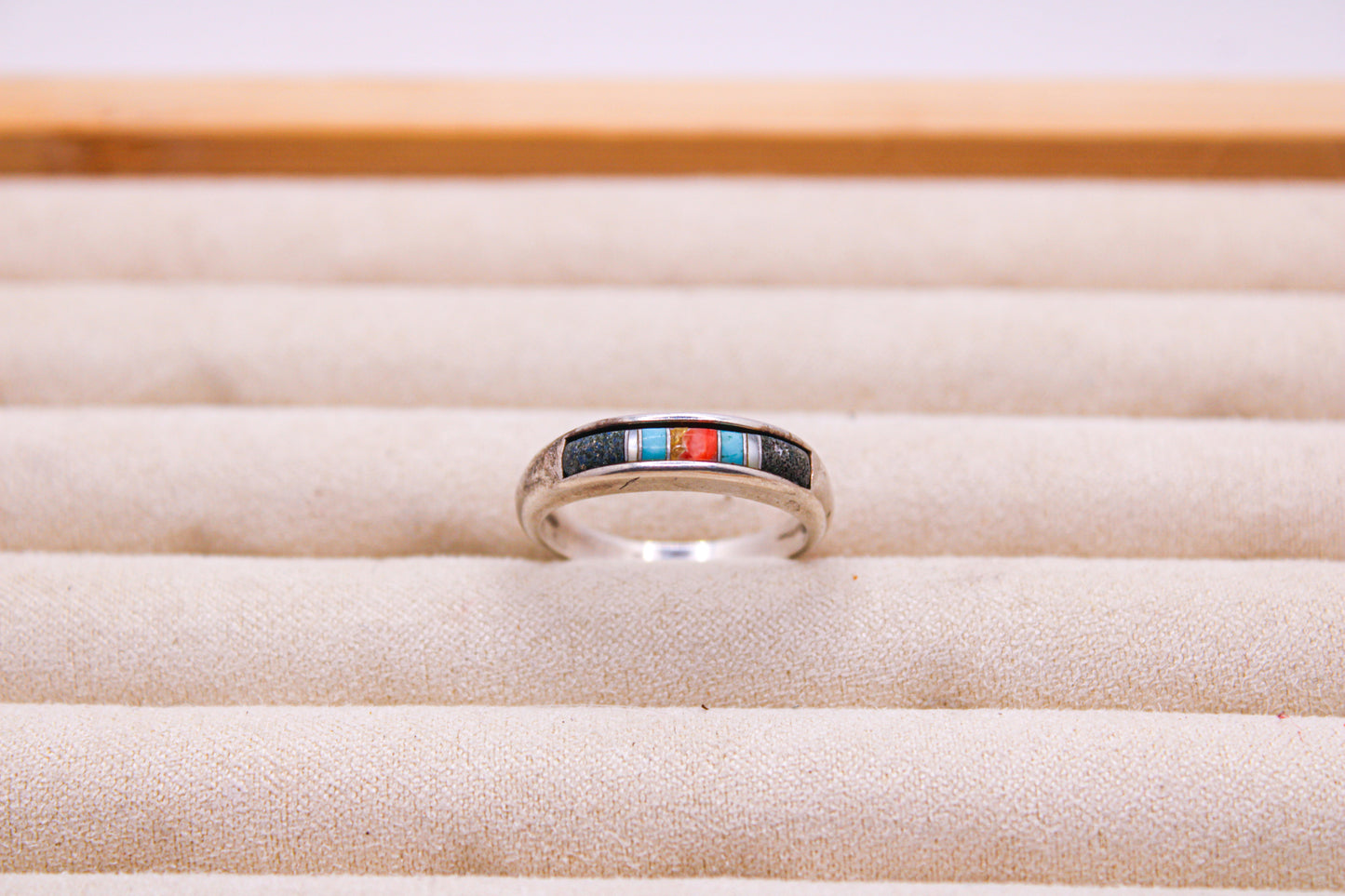 Striped Turquoise Inlay Band