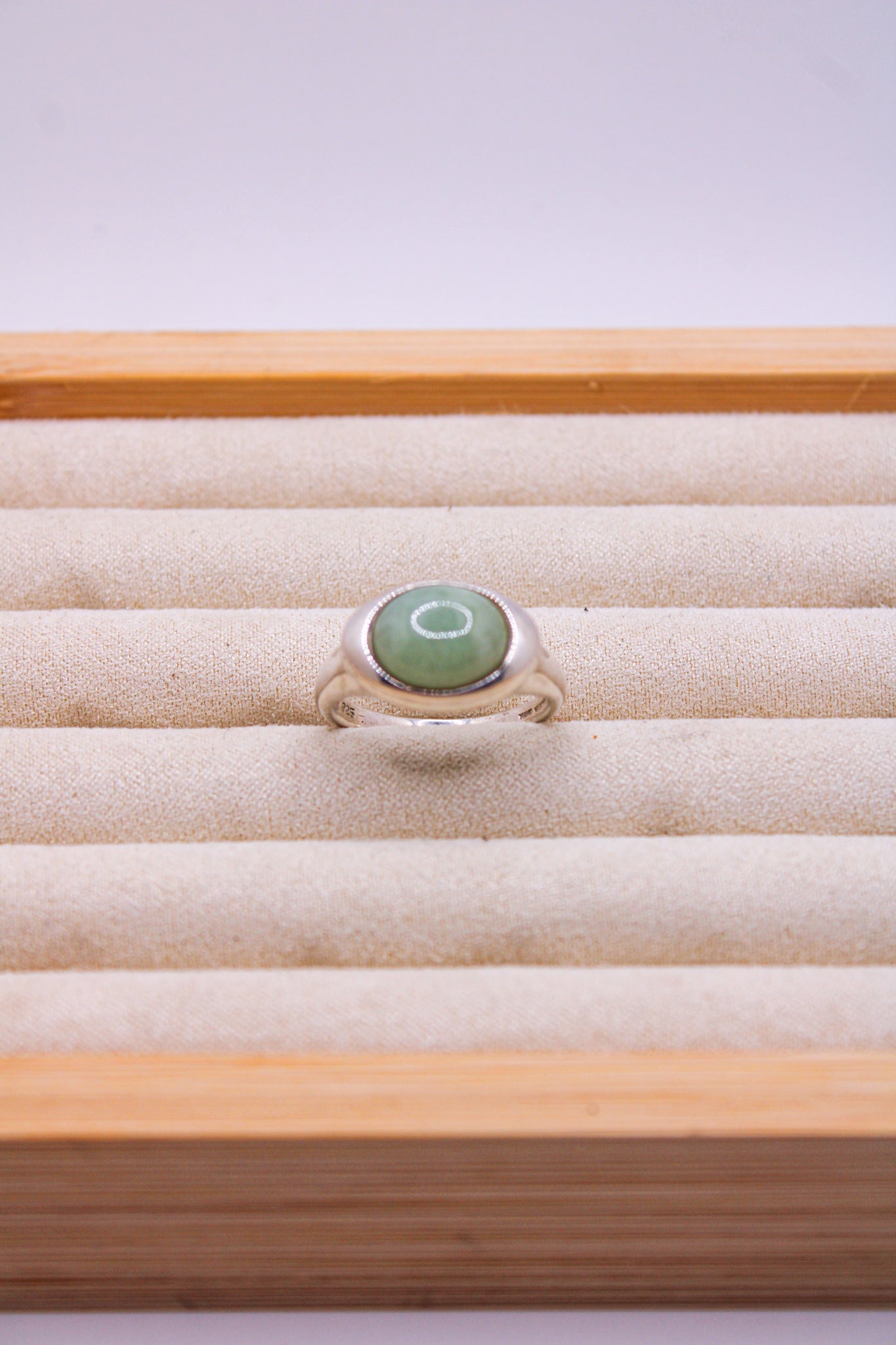 Aventurine Opal Embedded Ring