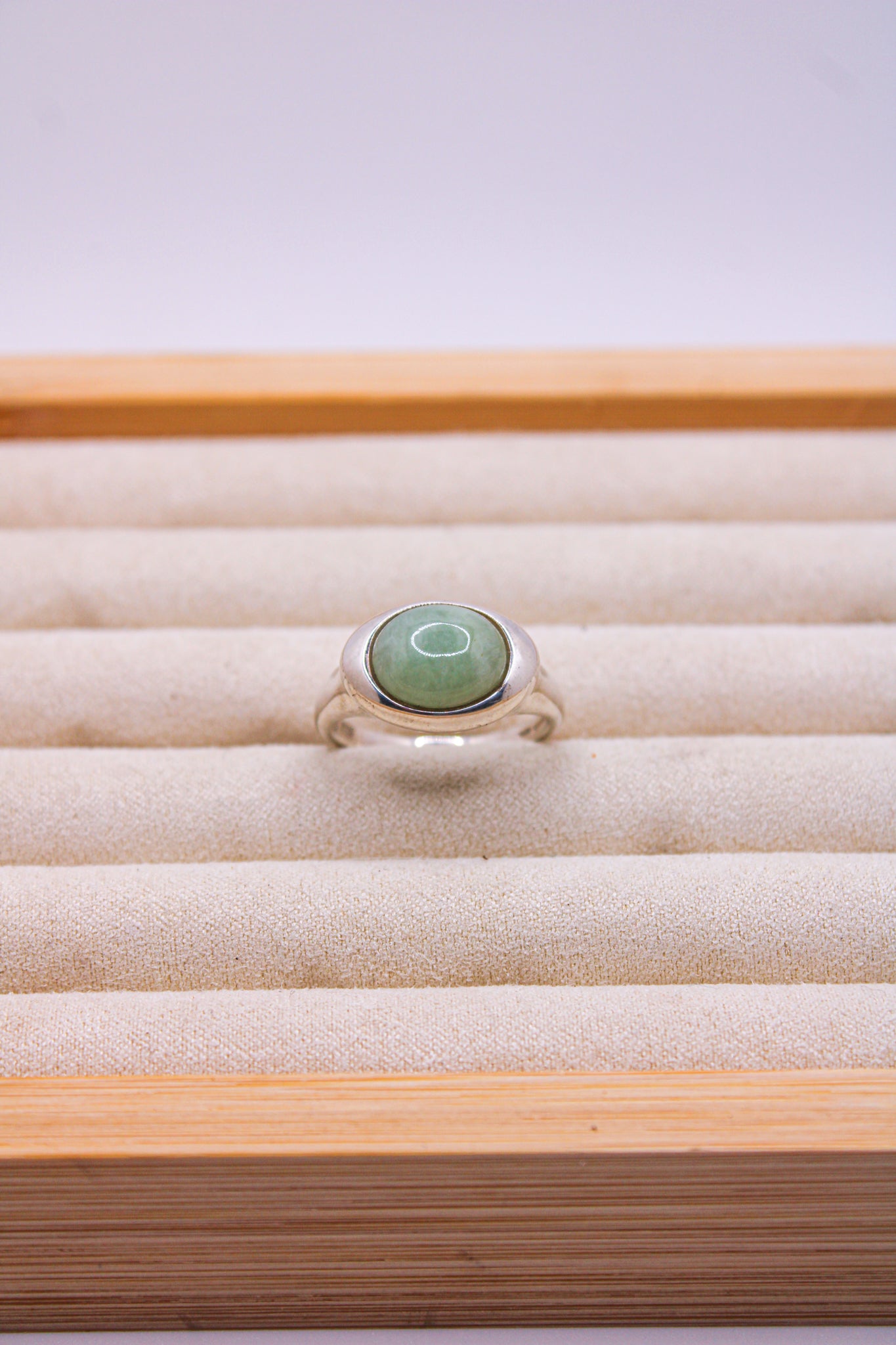 Aventurine Opal Embedded Ring