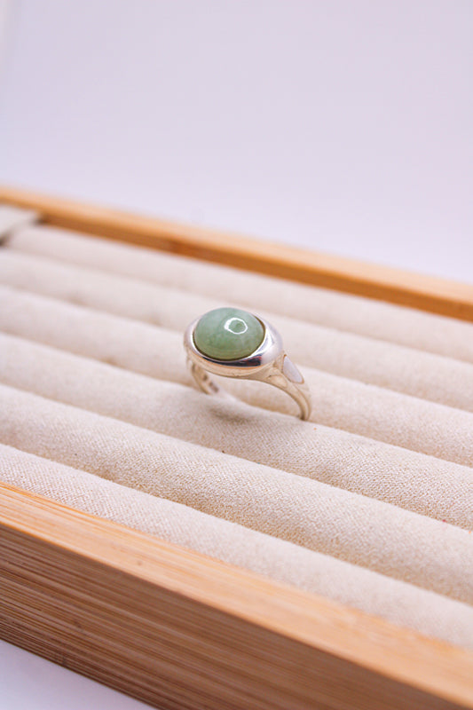 Aventurine Opal Embedded Ring
