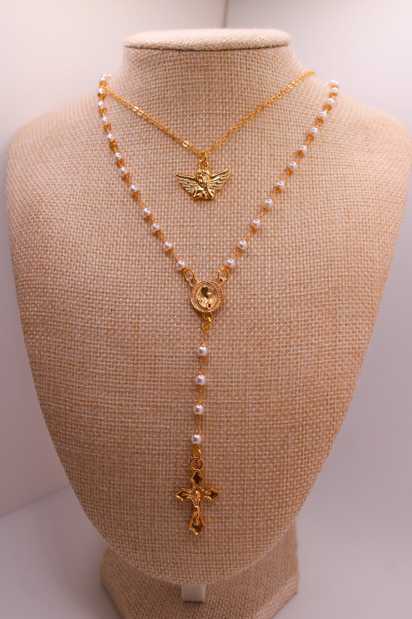 Angel Rosary Necklace