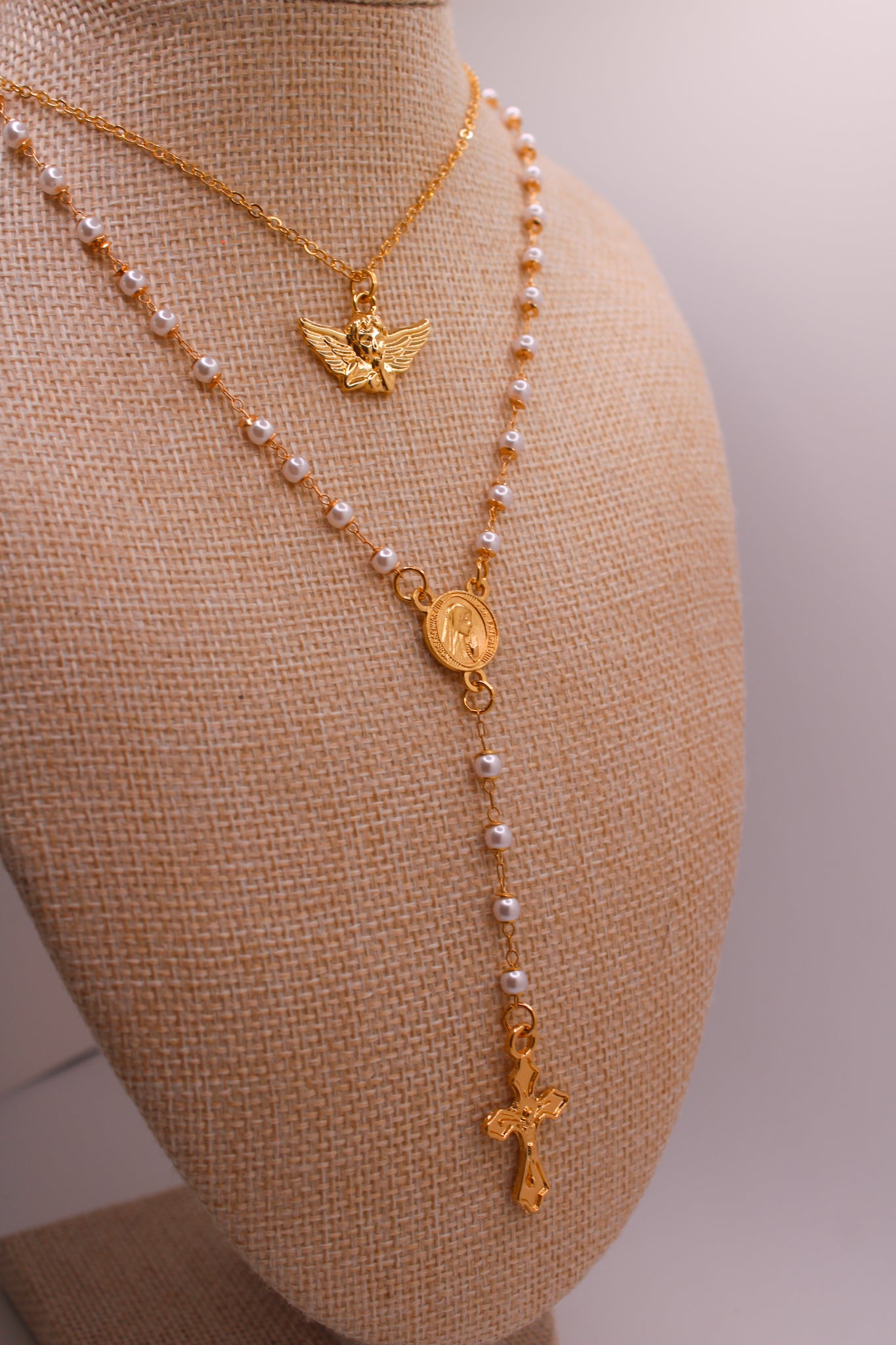 Angel Rosary Necklace