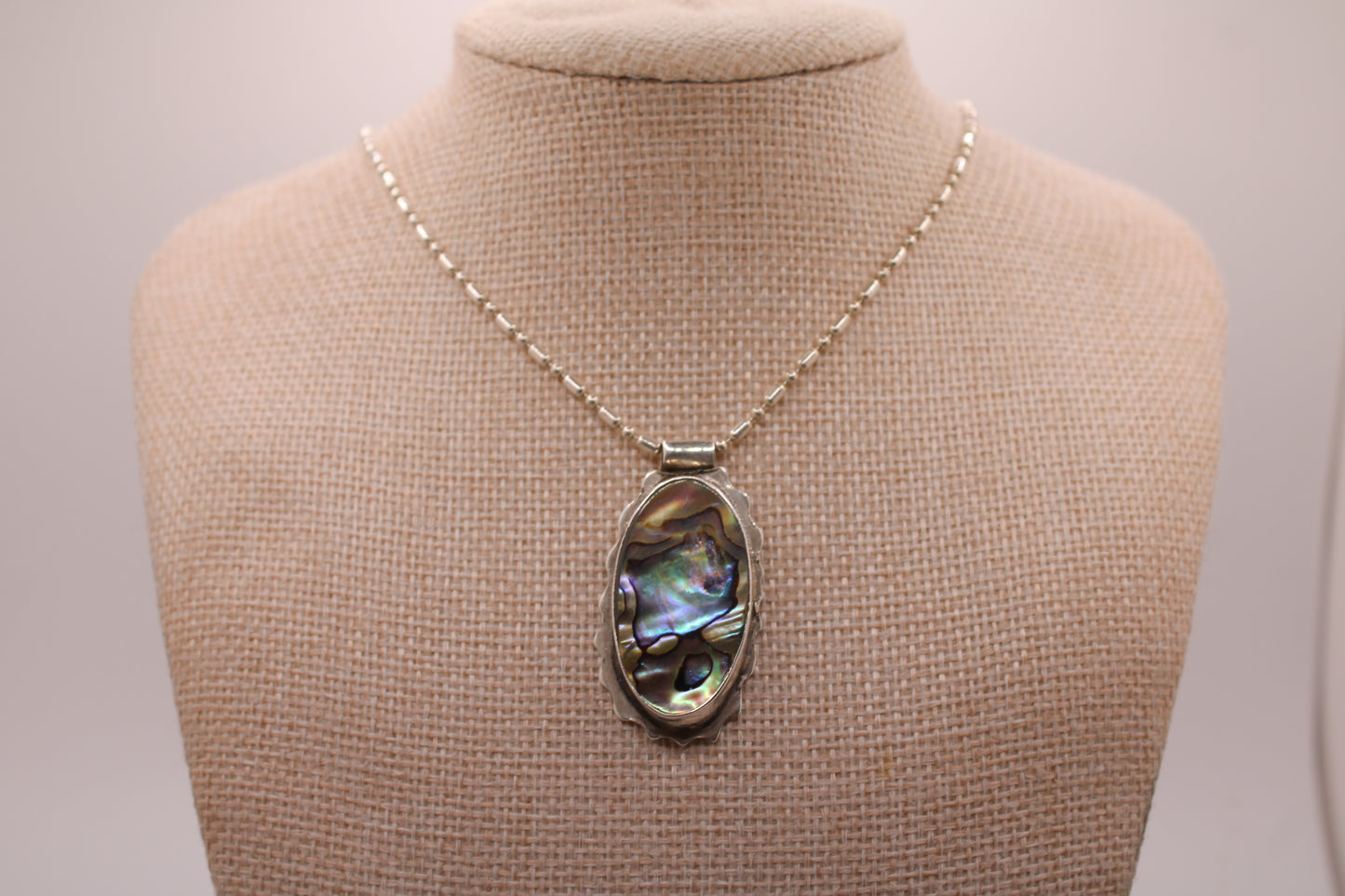 Wave Halo Labradorite Necklace (One of One) vo 1.