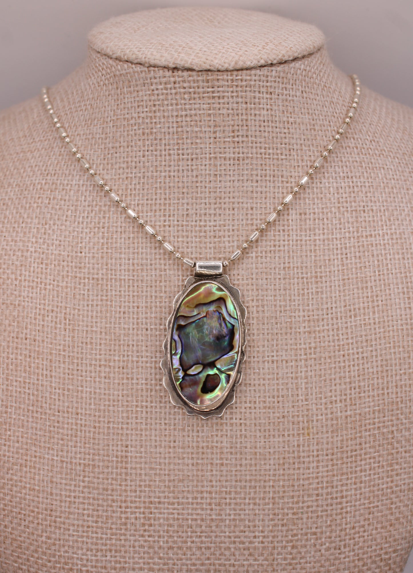 Wave Halo Labradorite Necklace (One of One) vo 1.