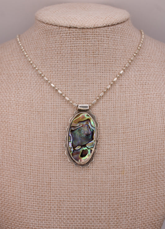 Wave Halo Labradorite Necklace (One of One) vo 1.