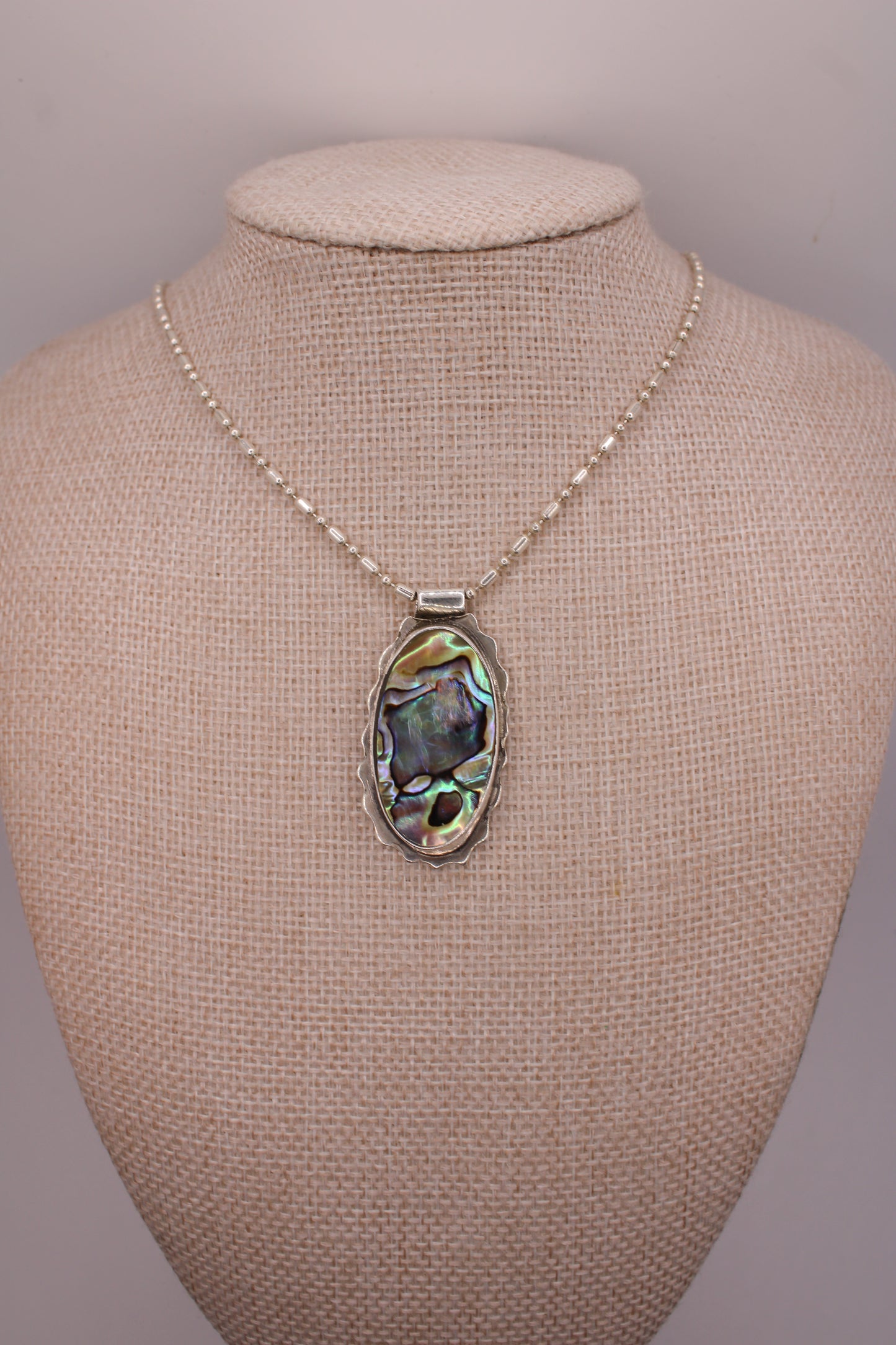 Wave Halo Labradorite Necklace (One of One) vo 1.