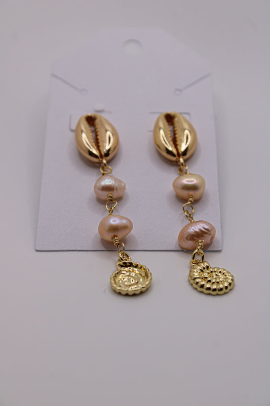 Spiral Seashell Earrings