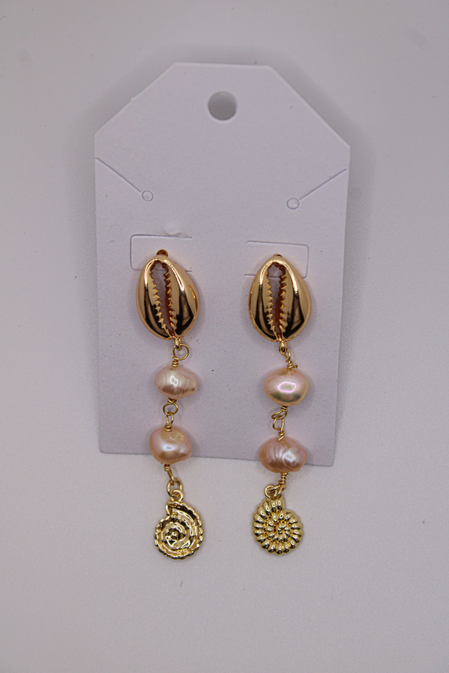 Spiral Seashell Earrings