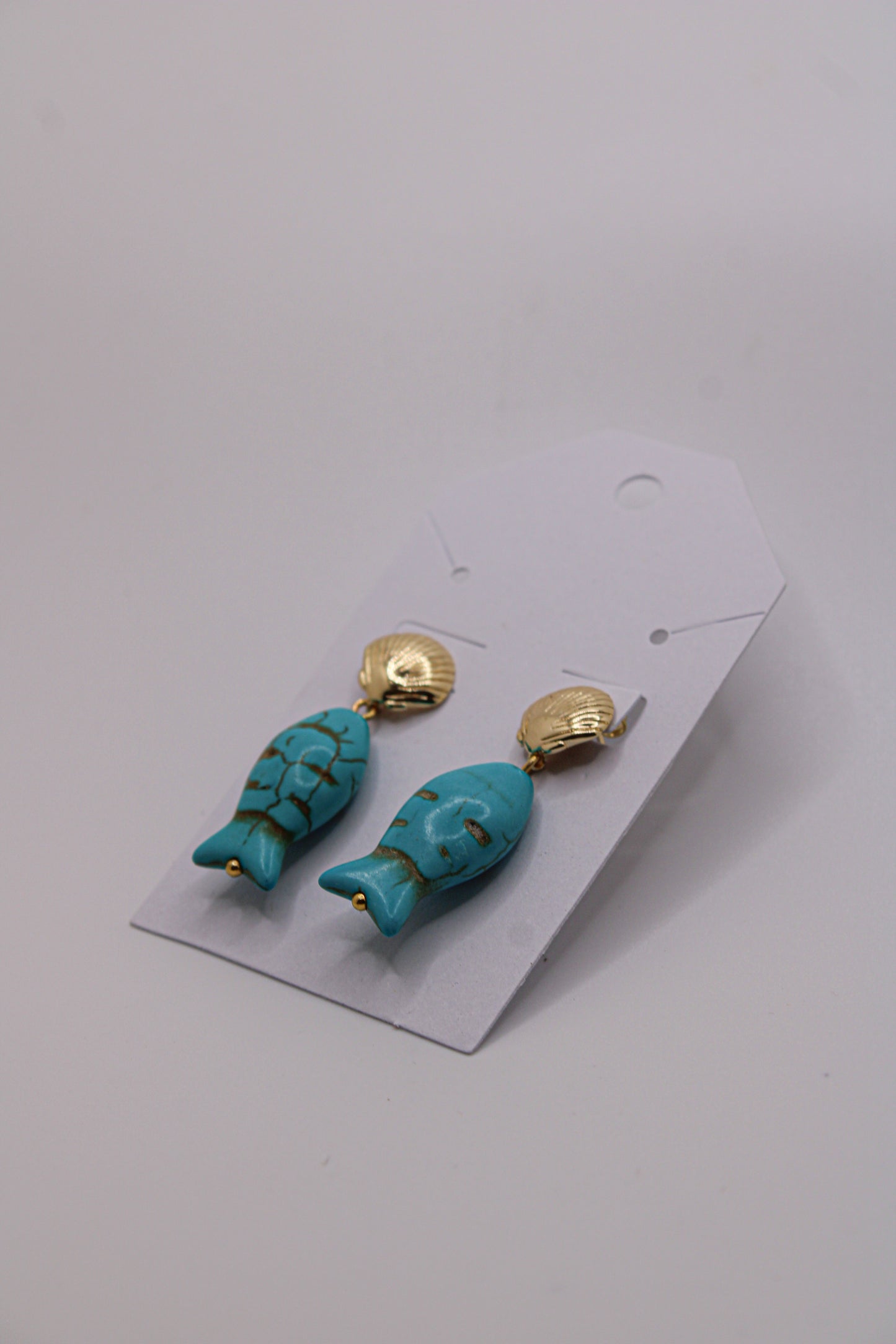 Turquoise Fish Earrings