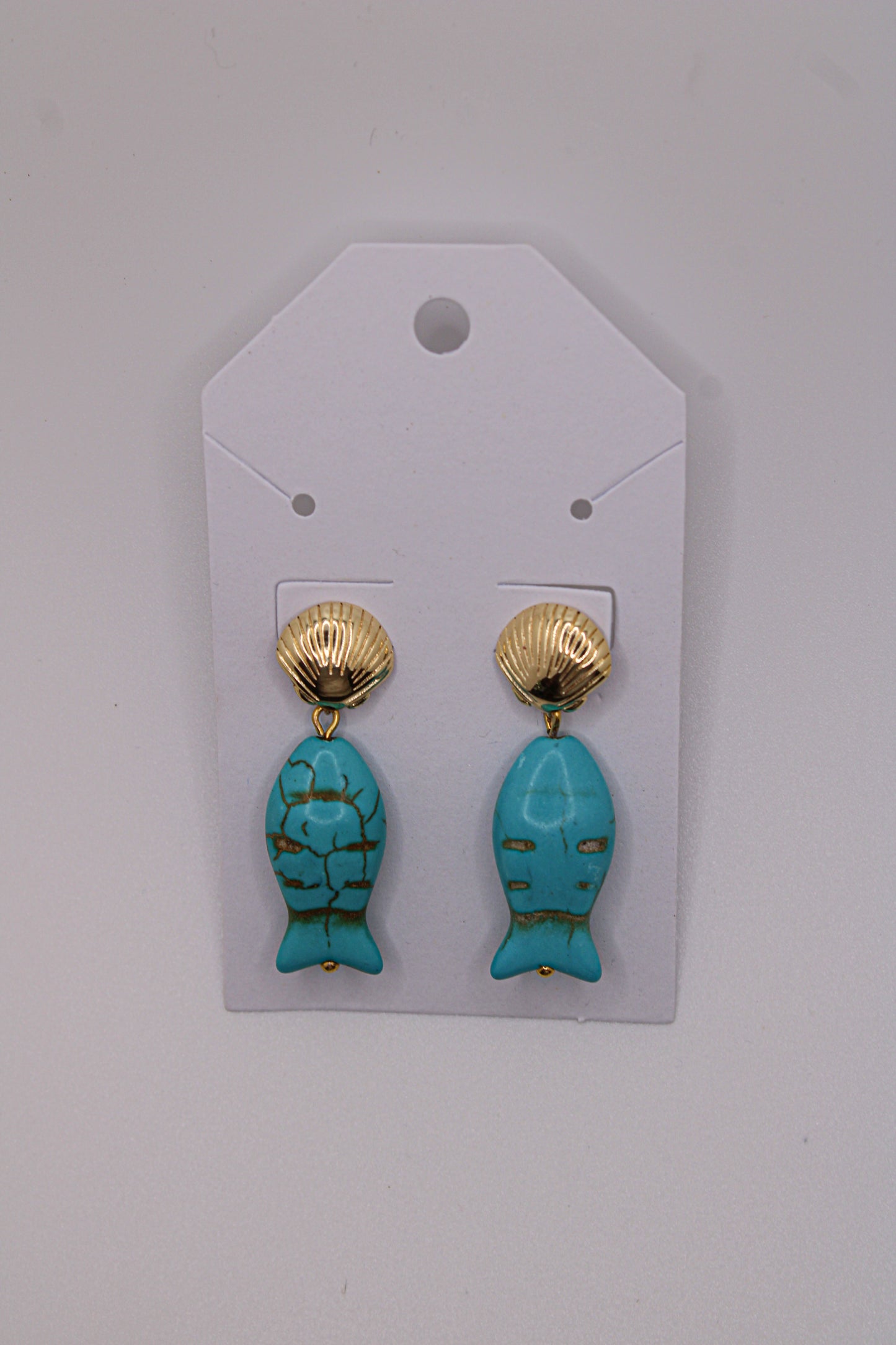 Turquoise Fish Earrings