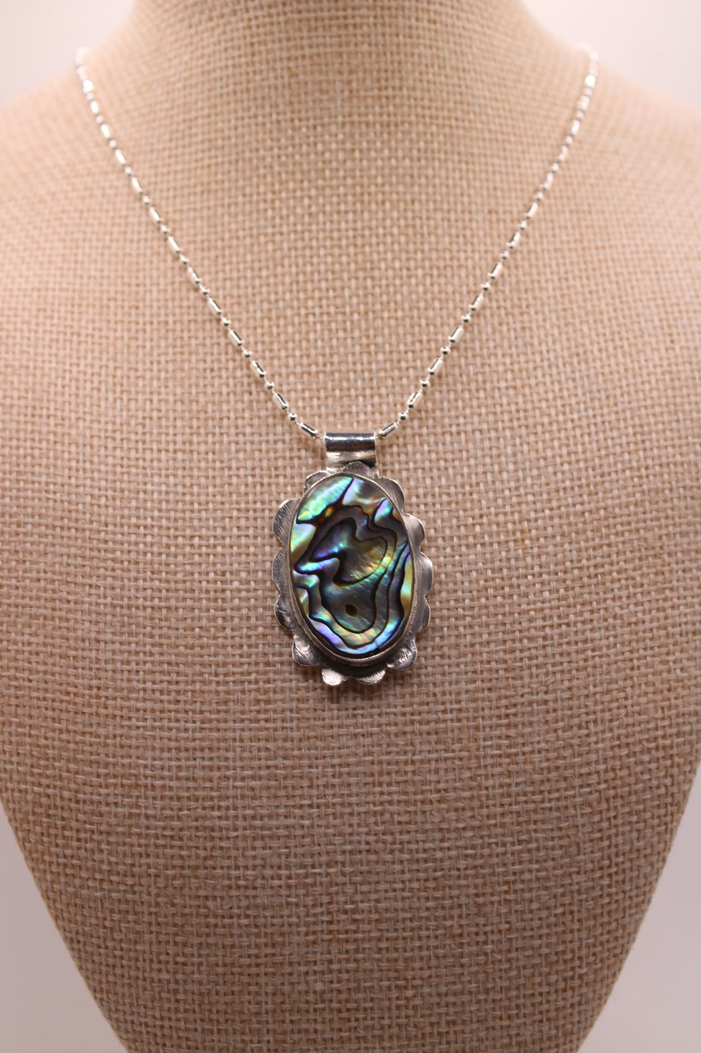 Flower Labradorite Necklace (One of One) vo 1.