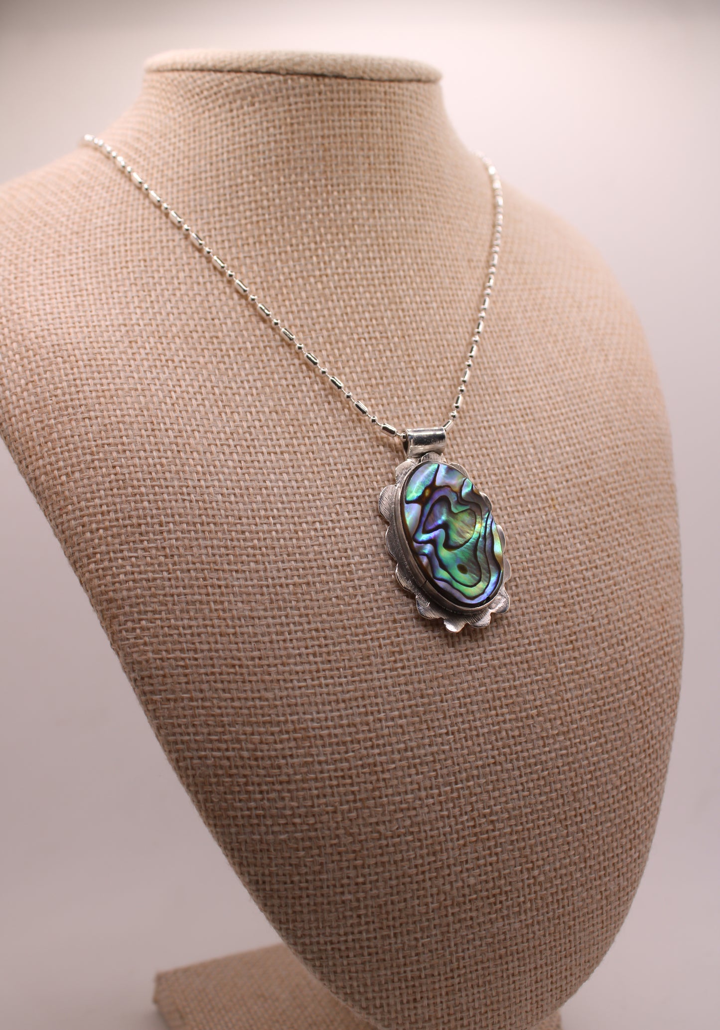 Flower Labradorite Necklace (One of One) vo 1.