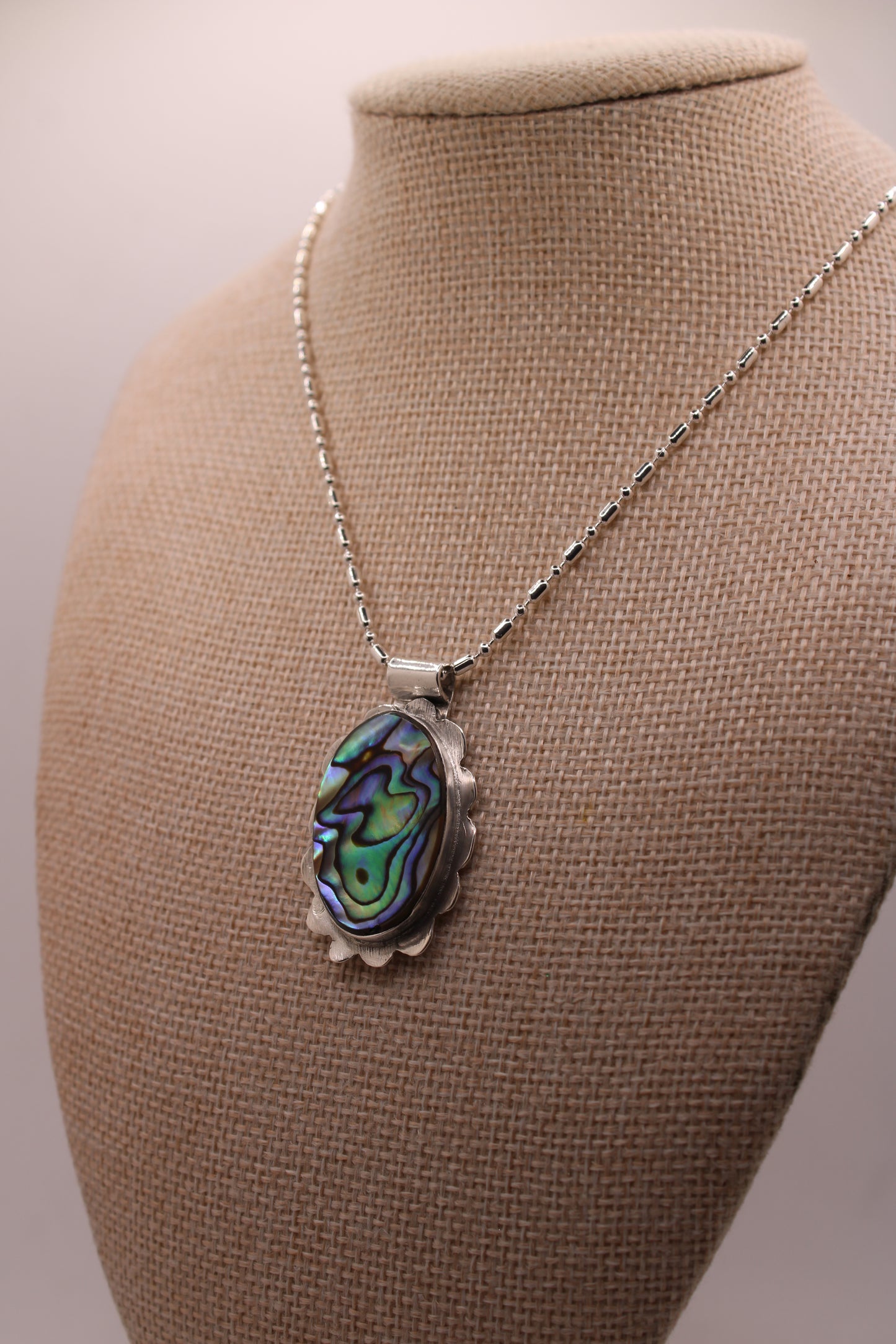 Flower Labradorite Necklace (One of One) vo 1.