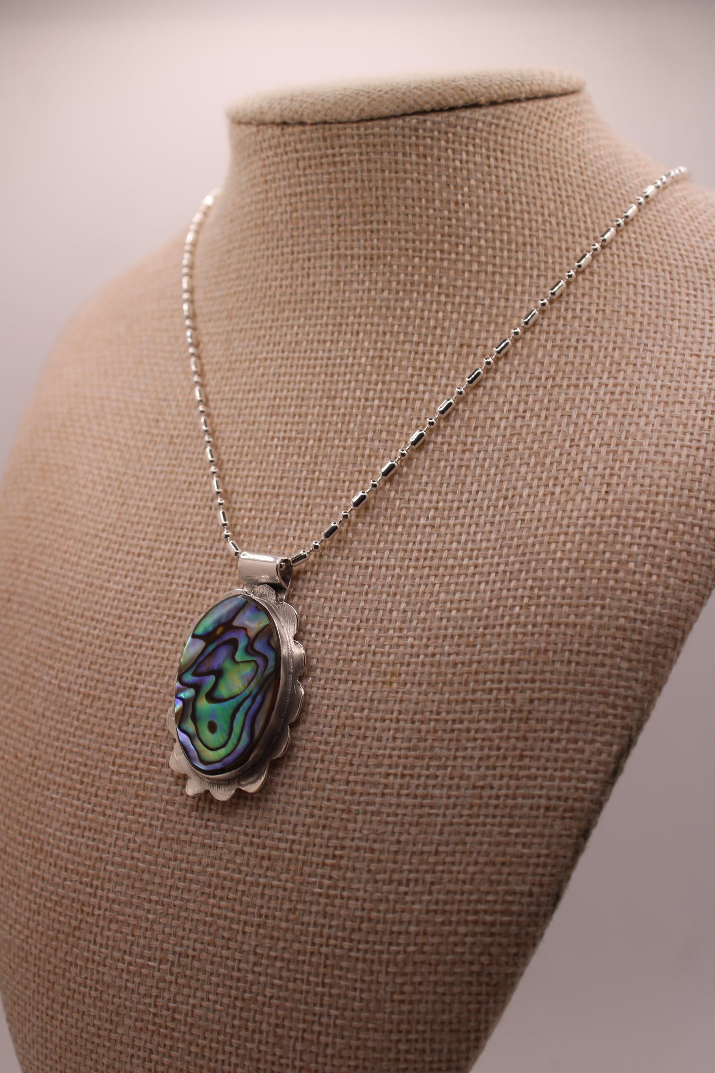 Flower Labradorite Necklace (One of One) vo 1.